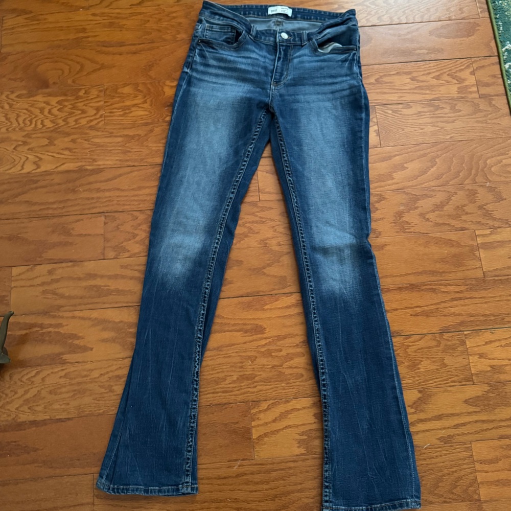 BKE Women's Dark Indigo Flare Jeans